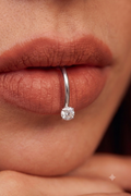 The Solitaire Diamond Open Lip Cuff